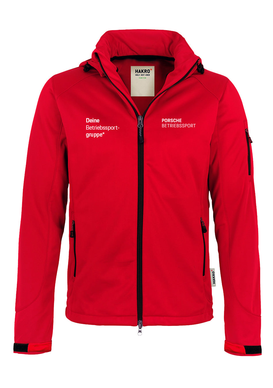 Herren Softshelljacke mit Kapuze