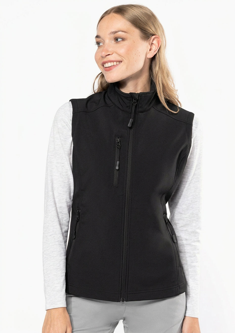 Damen 3-Lagen Softshell Gilet